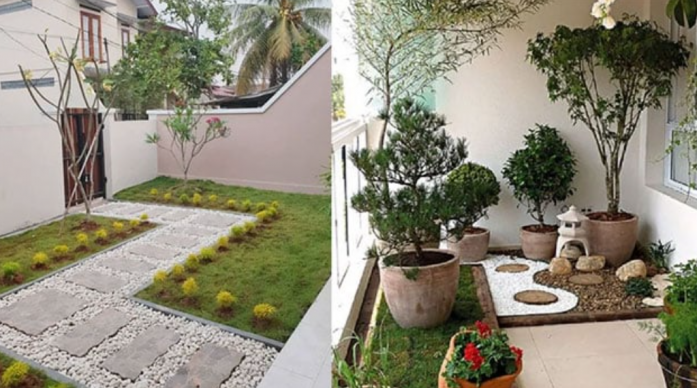 25 Inspirasi Desain Taman Kecil di Depan Rumah Minimalis - Desain id